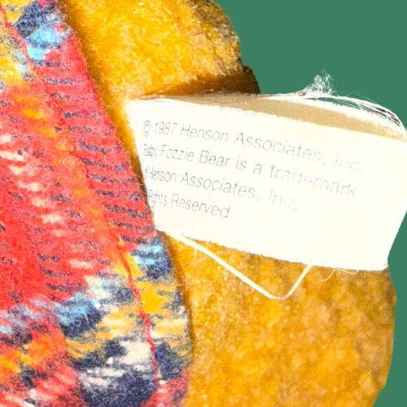 Vintage 1987 Muppet Babies Baby Fozzy Bear Stuffed Animal  6” - Picture 5 of 6